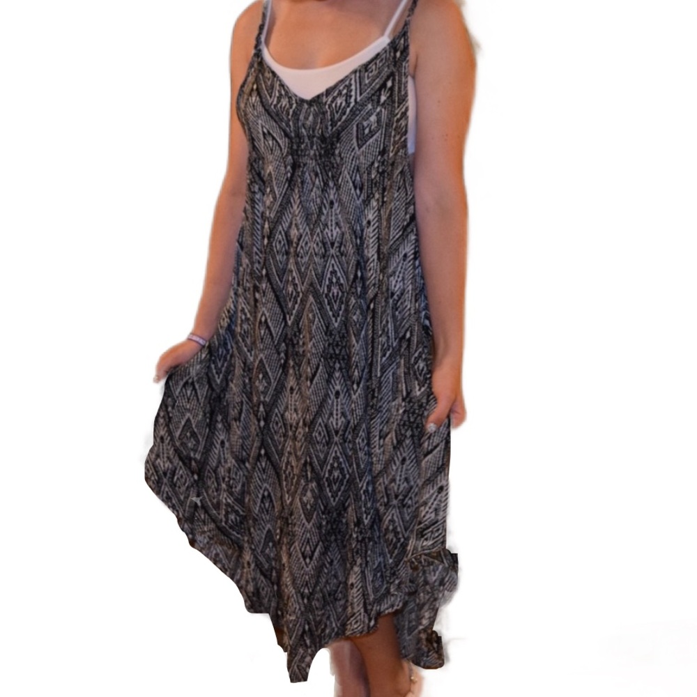 Free People Black and white dress size medium